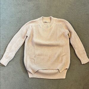 Small All Saints Dusty Rose Ribbed Knit Sweater